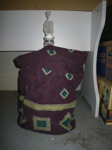 Beer safe and cozy under my homemade carboy cover