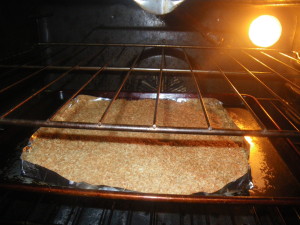 Coconut in the oven