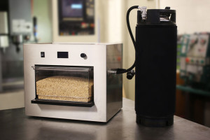 The Picobrew Zymatic displayed fully assembled